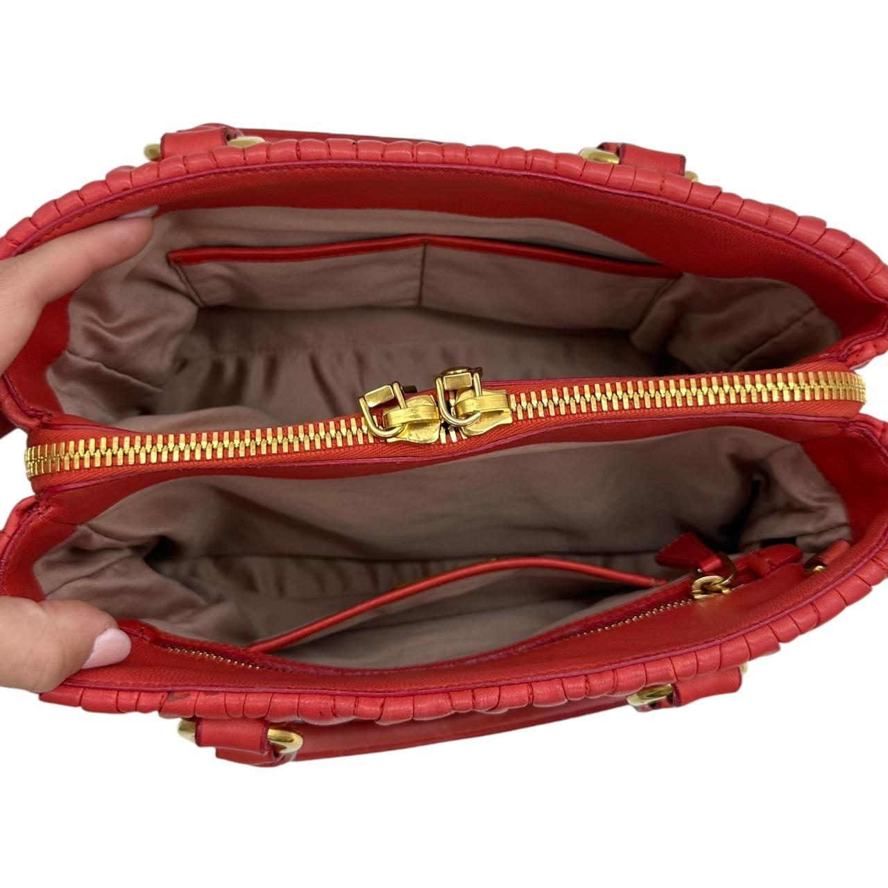 Miu Miu Coral Pink Leather 2-Way Bag