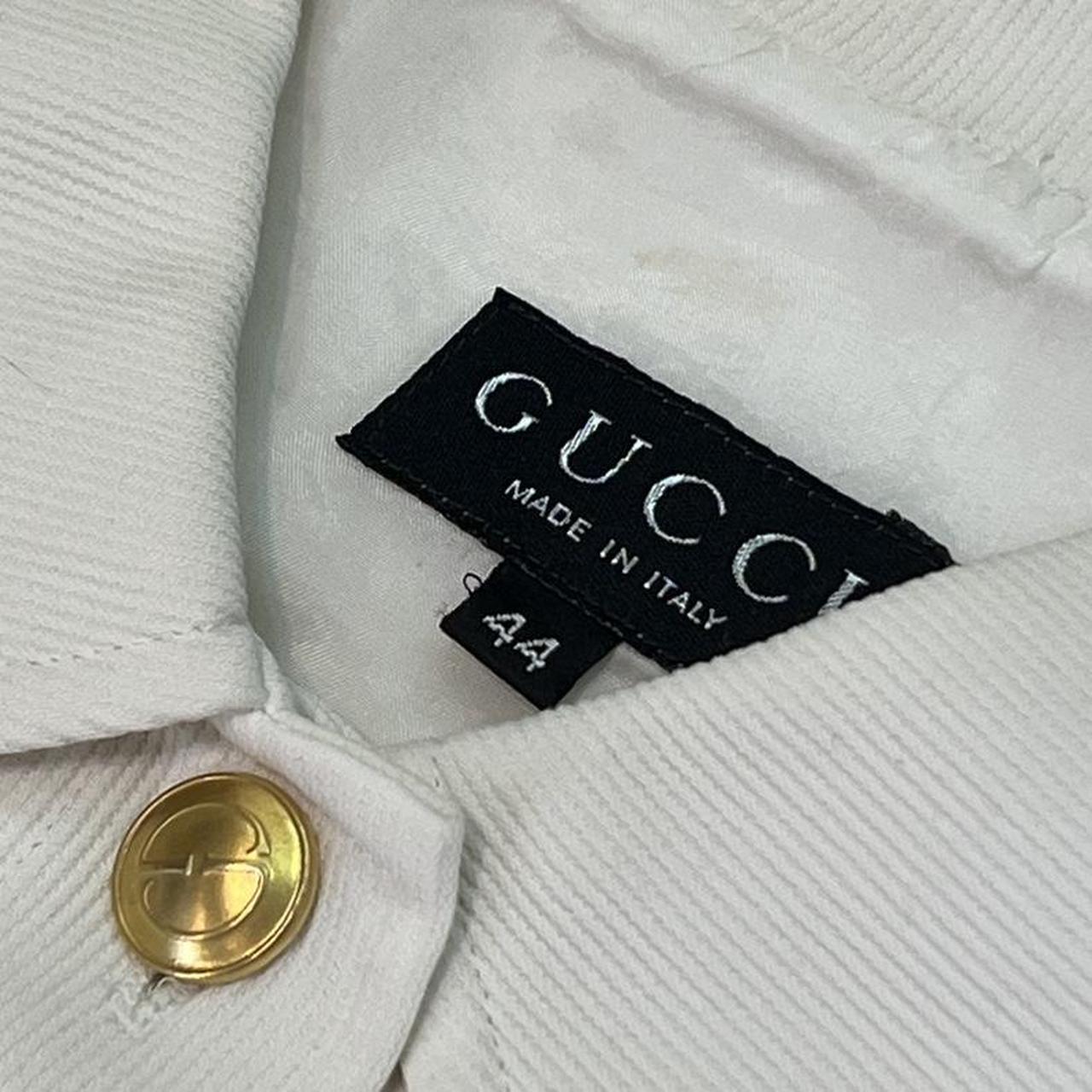 Gucci By Tom Ford S/S 1994 Cream Button Up Shirt Jacket - Outfit Repeater