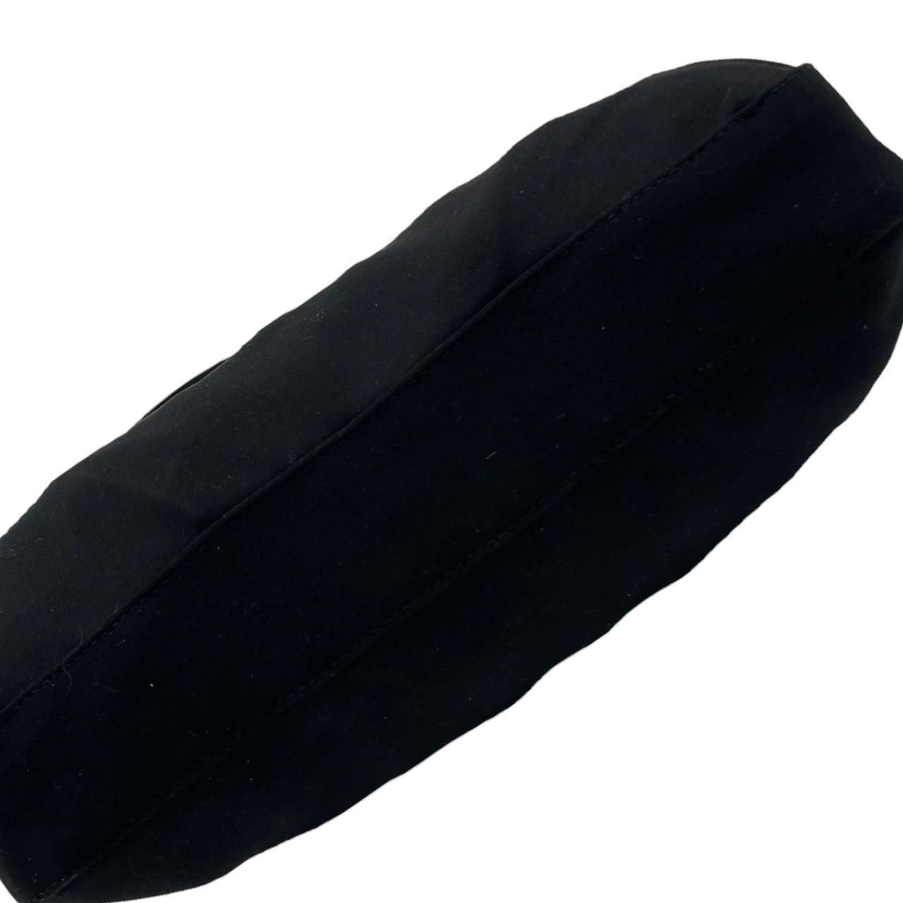 Fendi Black Neoprene Baguette Shoulder Bag