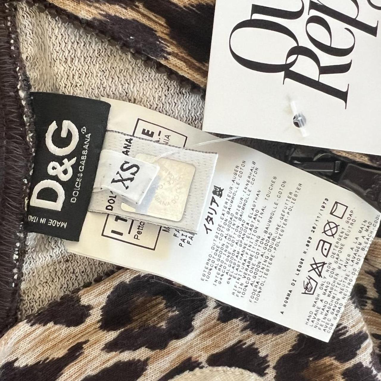 Dolce & Gabbana Leopard Print Crop Hoodie