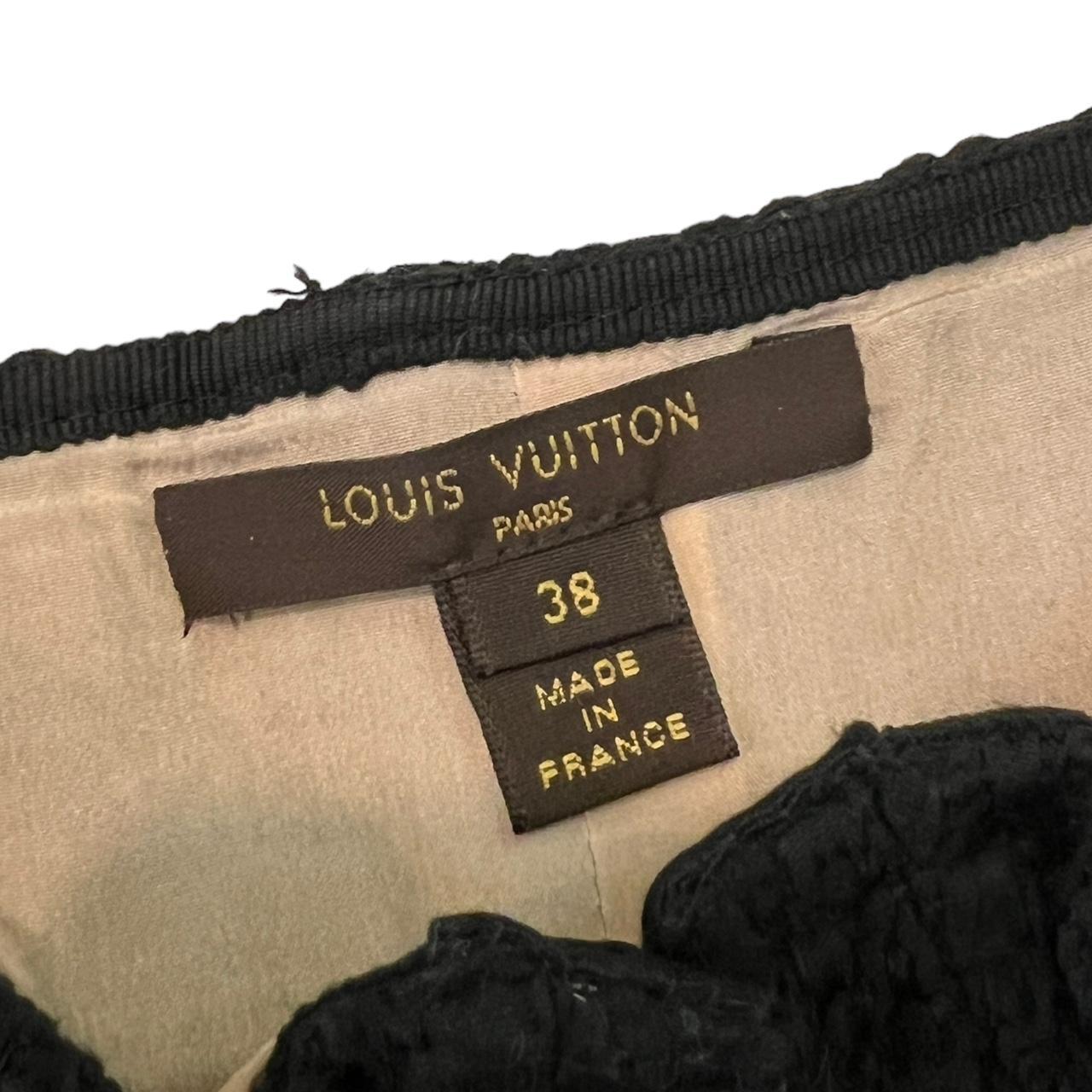 Louis Vuitton Black Velvet Trim Bustier / Corset