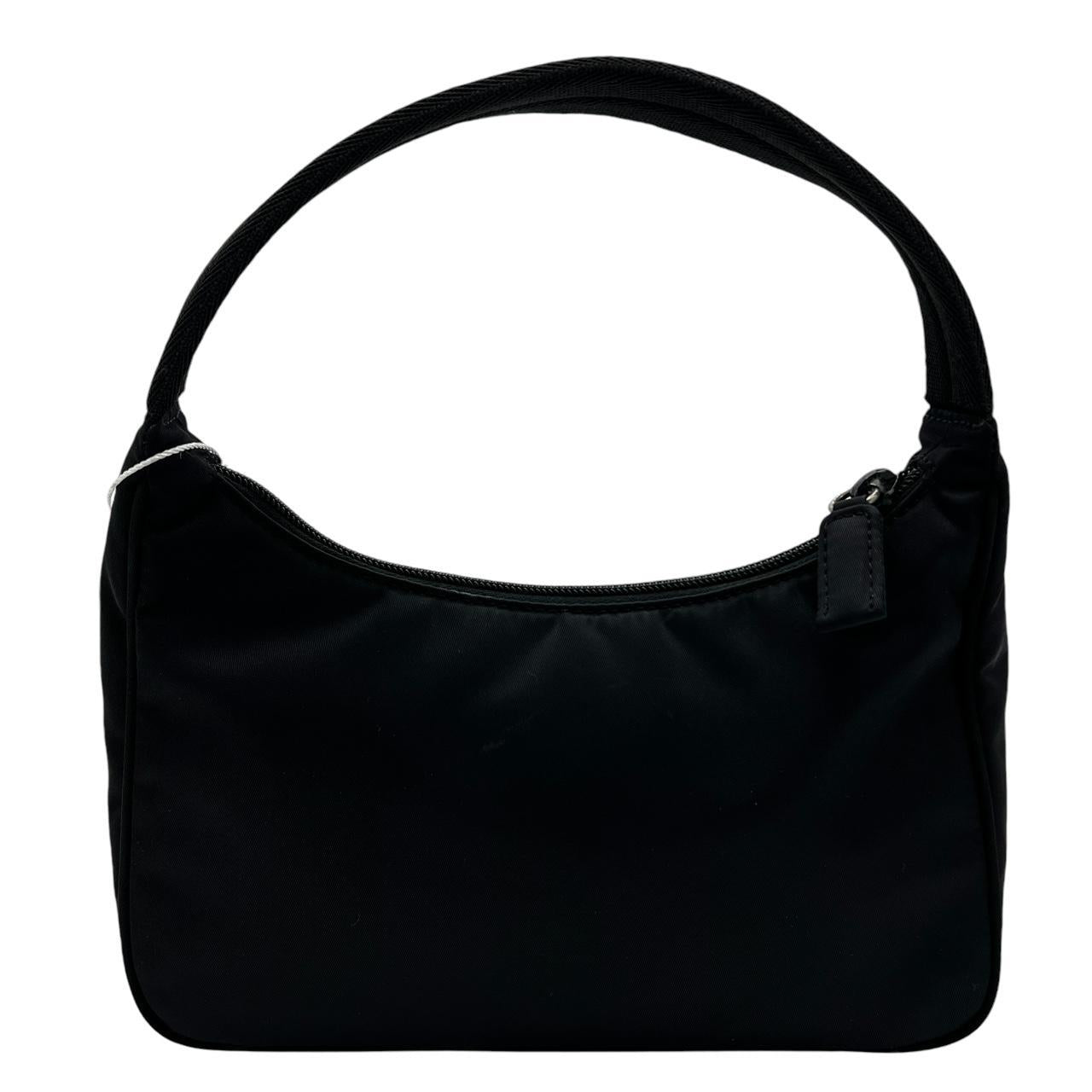Prada Black Nylon Mini Shoulder Bag