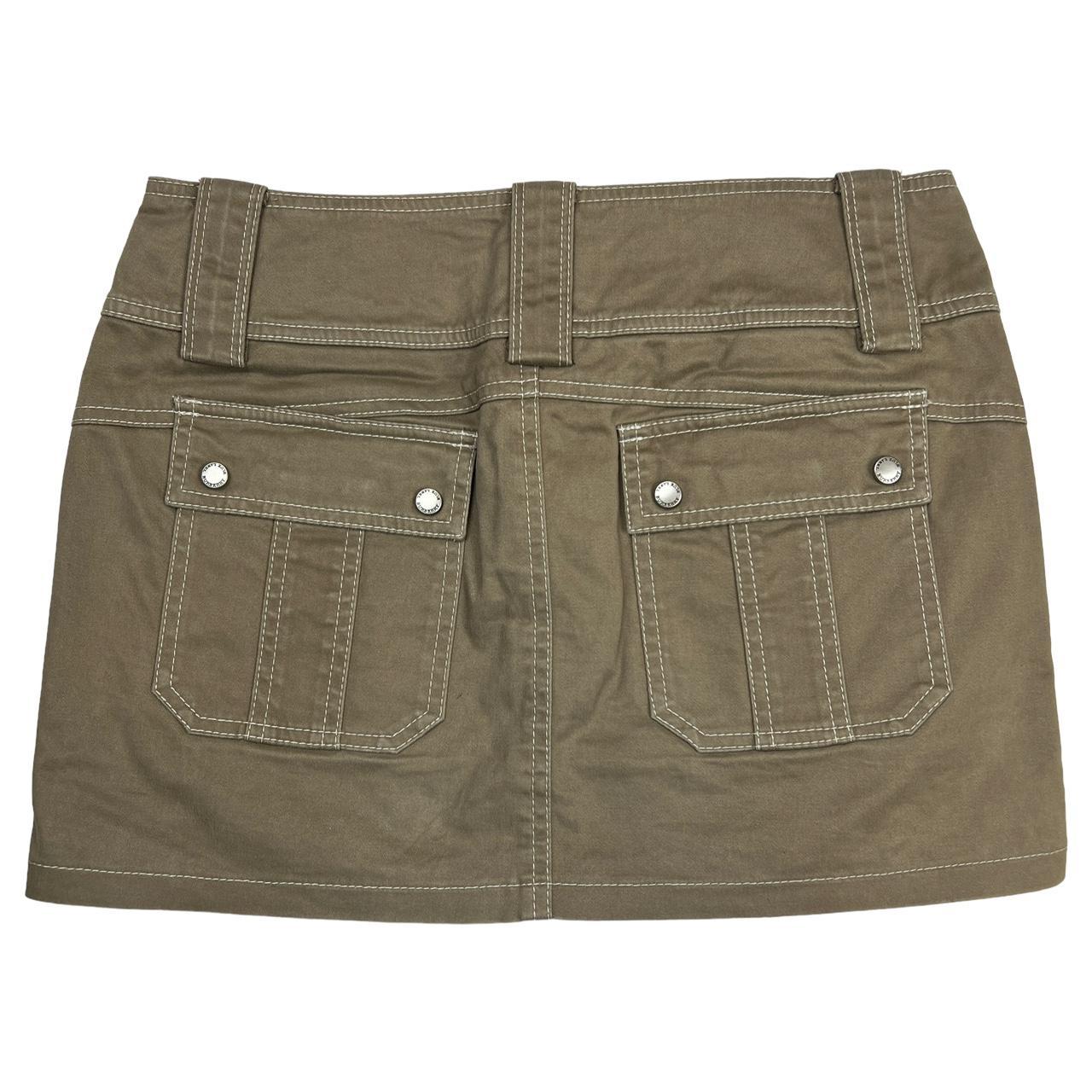 Burberry Blue Label Tan Cargo Style Micro Mini Skirt