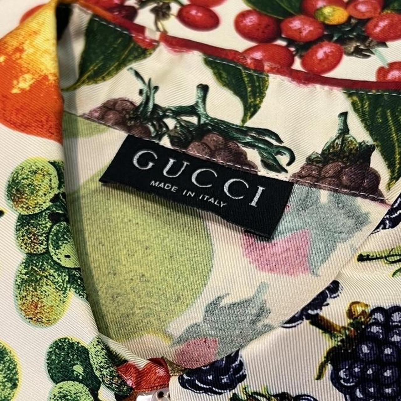 Gucci By Tom Ford S/S 1996 Silk Fruit Print Blouse Top - Outfit Repeater