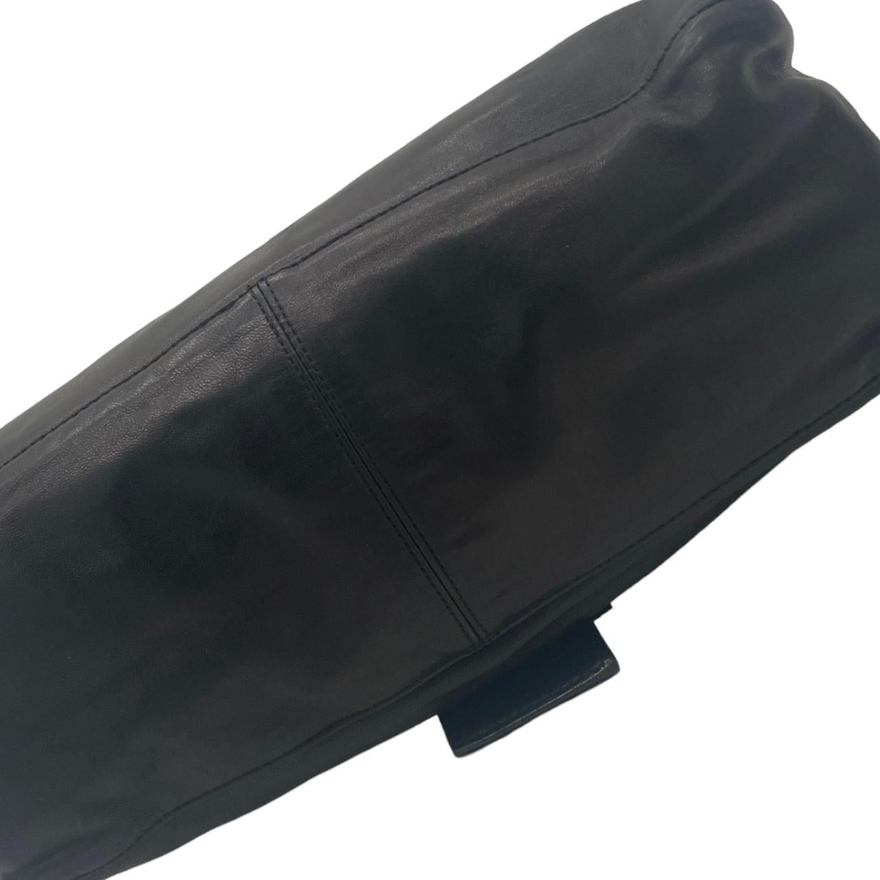 Fendi Black Leather & Burgundy Stone Mama Baguette Shoulder Bag - Outfit Repeater