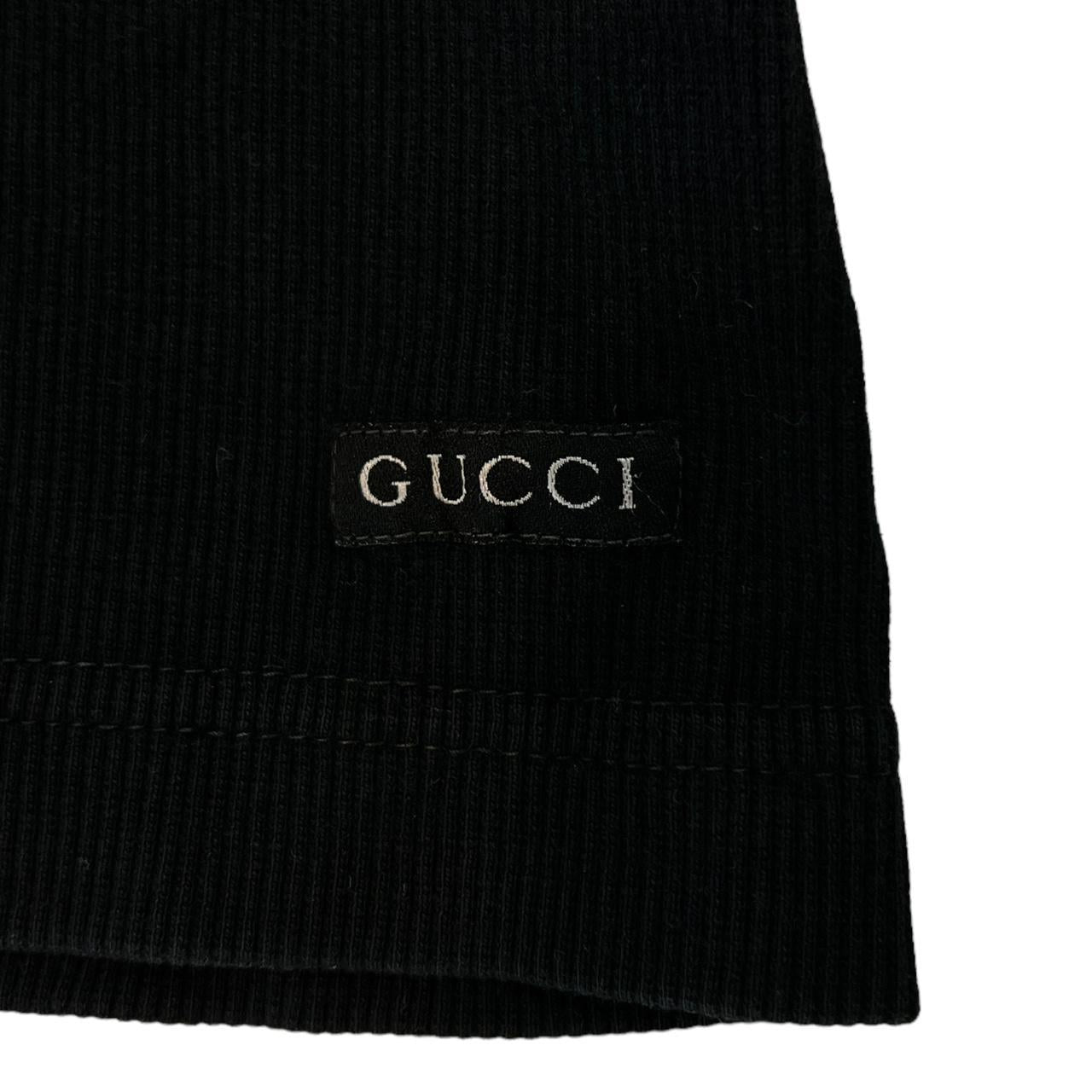 Gucci By Tom Ford F/W 1997 Black Ribbed Longsleeve T-Shirt - Outfit Repeater