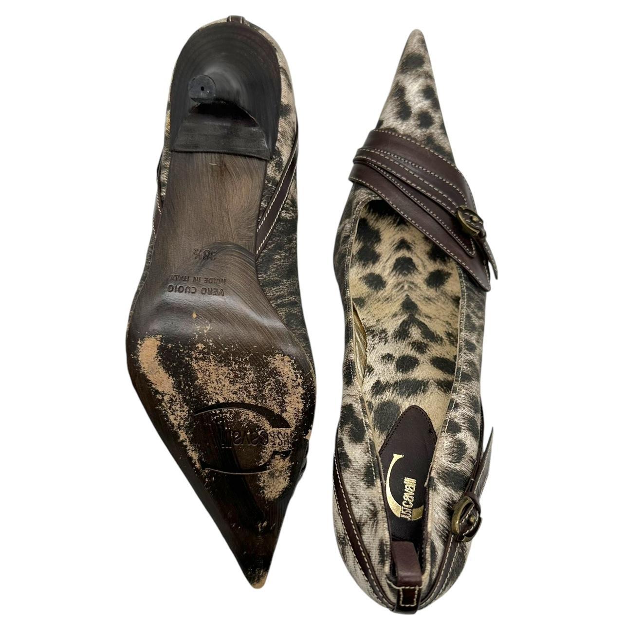 Just Cavalli by Roberto Cavalli Leopard Print Pointed Toe Heels - Outfit Repeater