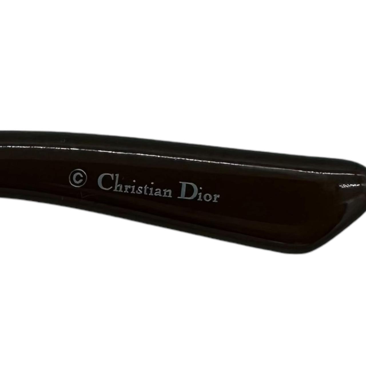 Christian Dior 'Dior Shiny 2' Brown Rectangle Sunglasses