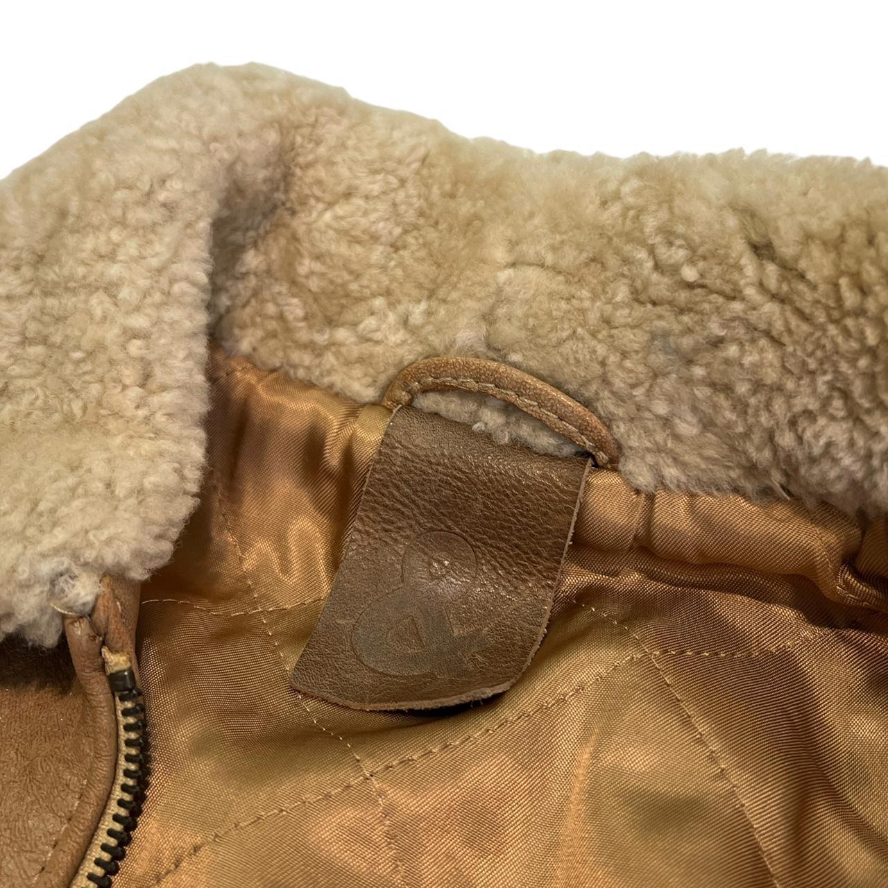 Dolce & Gabbana D&G Jeans Tan Leather Jacket with Shearling Trim - Outfit Repeater