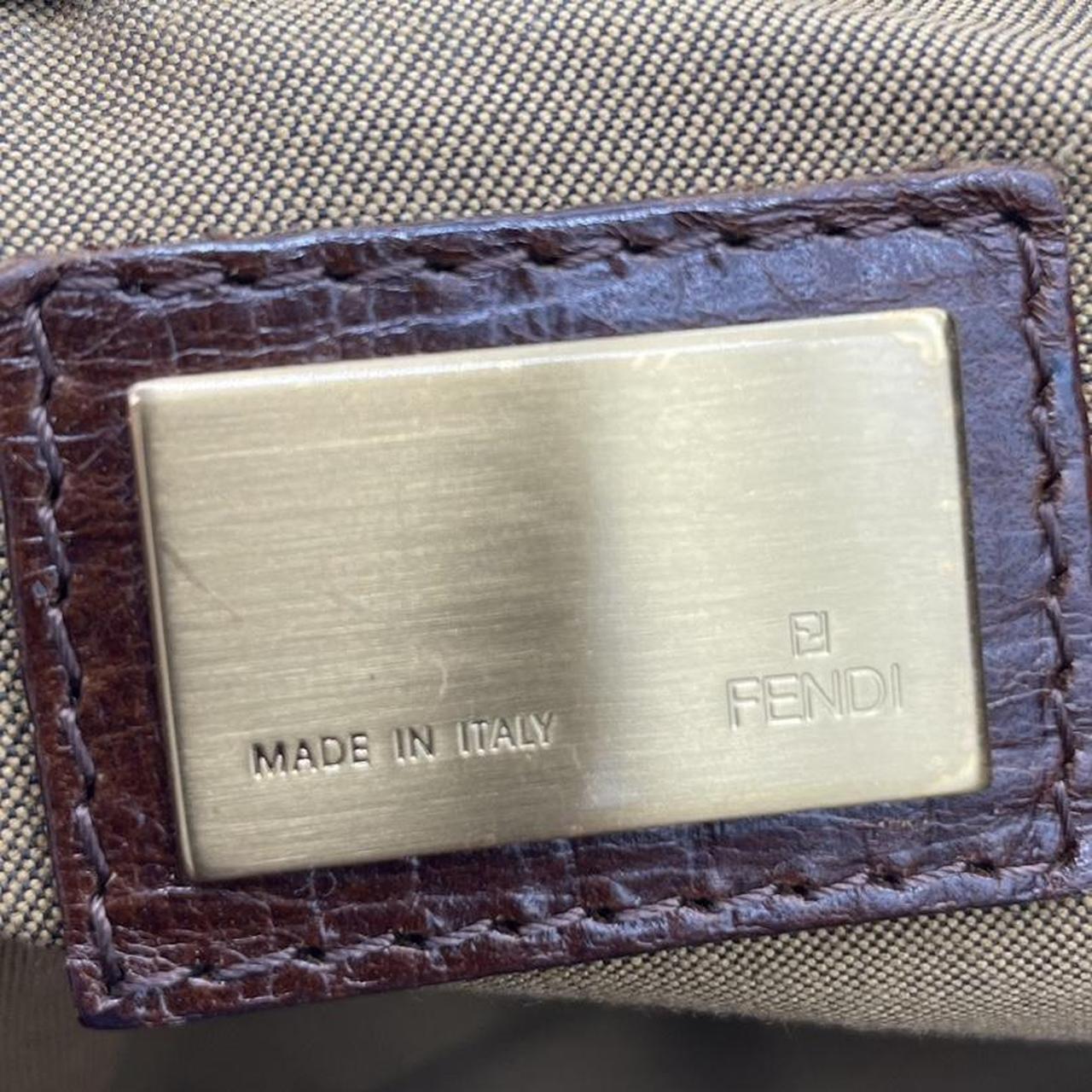 Fendi Shoulder Bag Multicolor Zucca Braided Strap