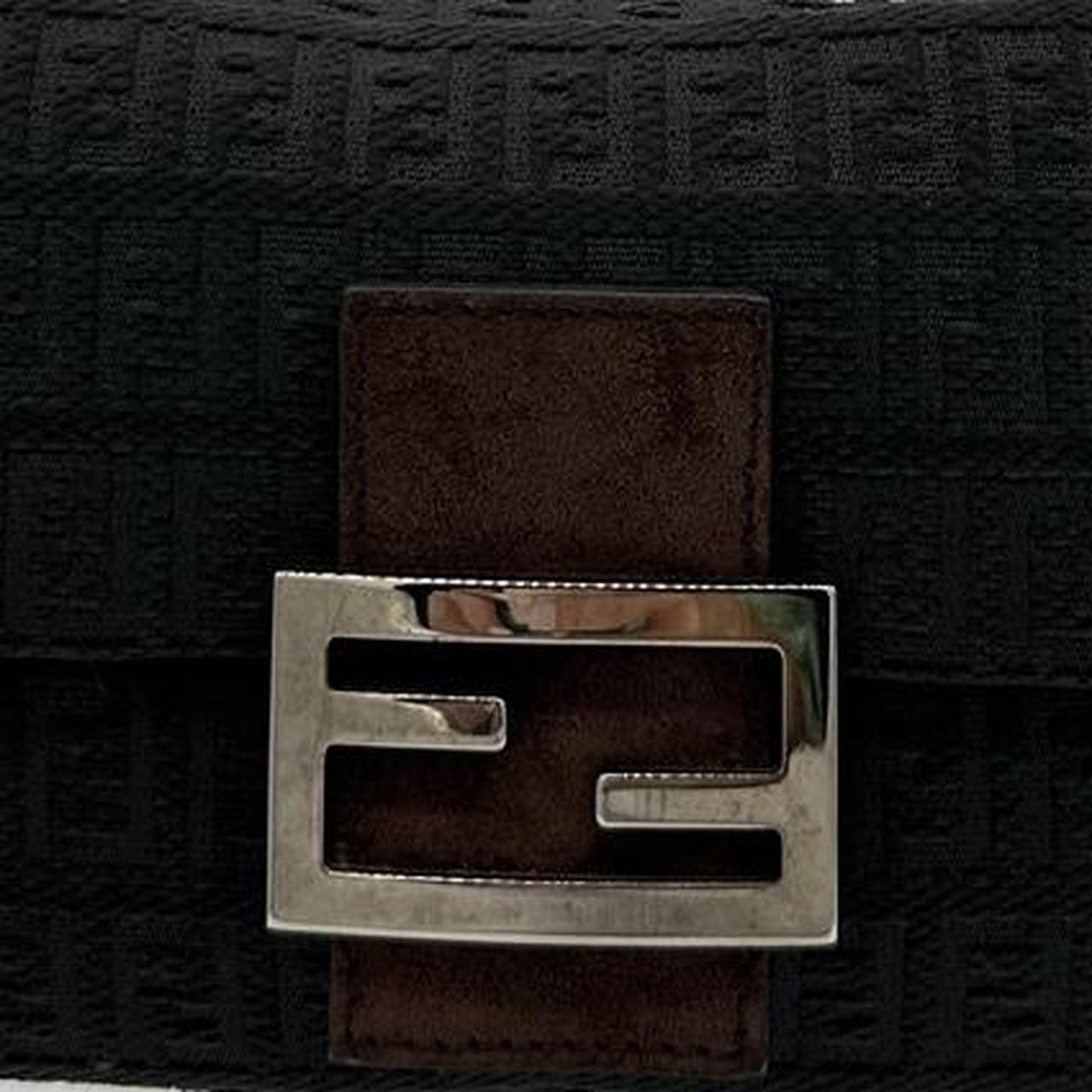 Fendi Chenille Suede Trim Mini Mama Baguette Shoulder Bag - Outfit Repeater