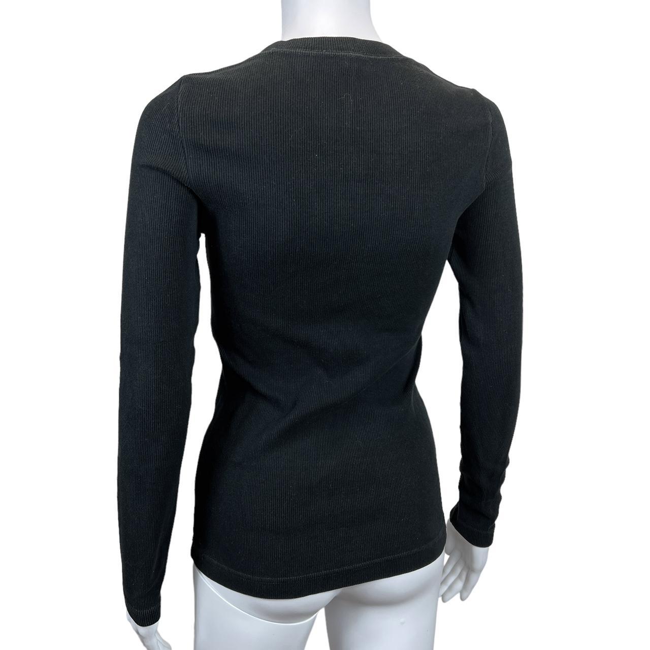 Gucci By Tom Ford F/W 1997 Black Ribbed Longsleeve T-Shirt - Outfit Repeater