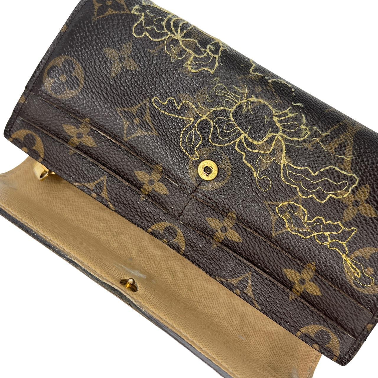 Louis Vuitton Dentelle Monogram Sarah Long Wallet