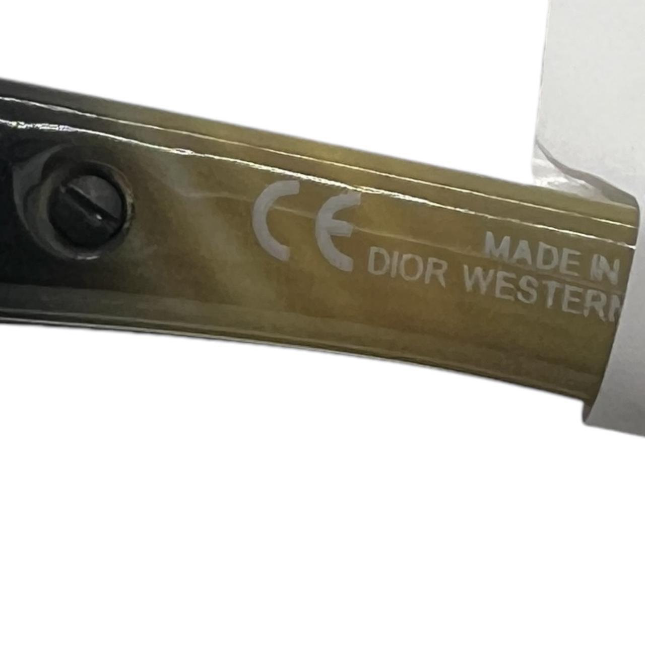 Christian Dior Western Engraved Shield Sunglasses - Outfit Repeater