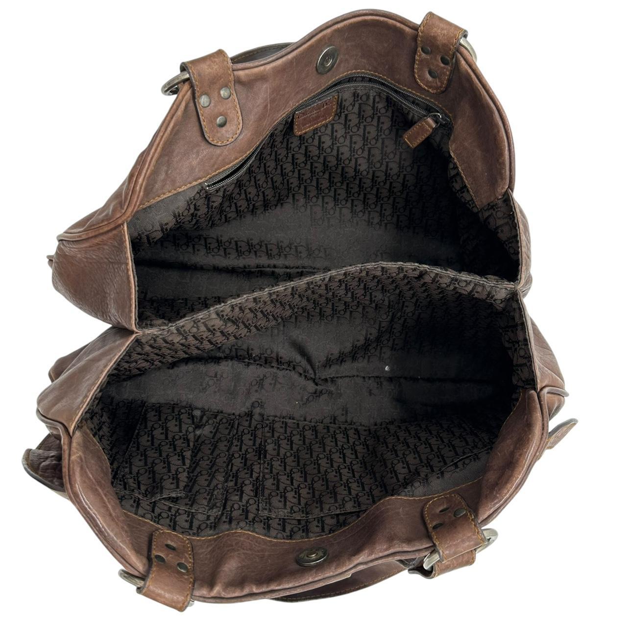 Christian Dior Brown Leather Gaucho Shoulder Bag - Outfit Repeater