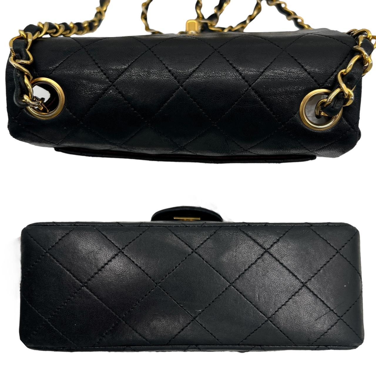 Chanel Black Lambskin Small Classic Flap Crossbody Bag - Outfit Repeater