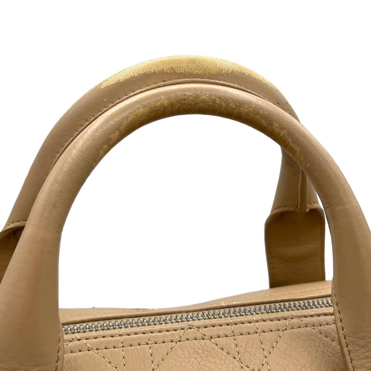Christian Dior by John Galliano Beige Calfskin Cannage Bag - Outfit Repeater