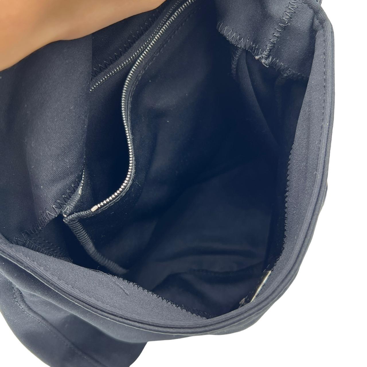 Fendi Black Neoprene Mama Baguette Shoulder Bag