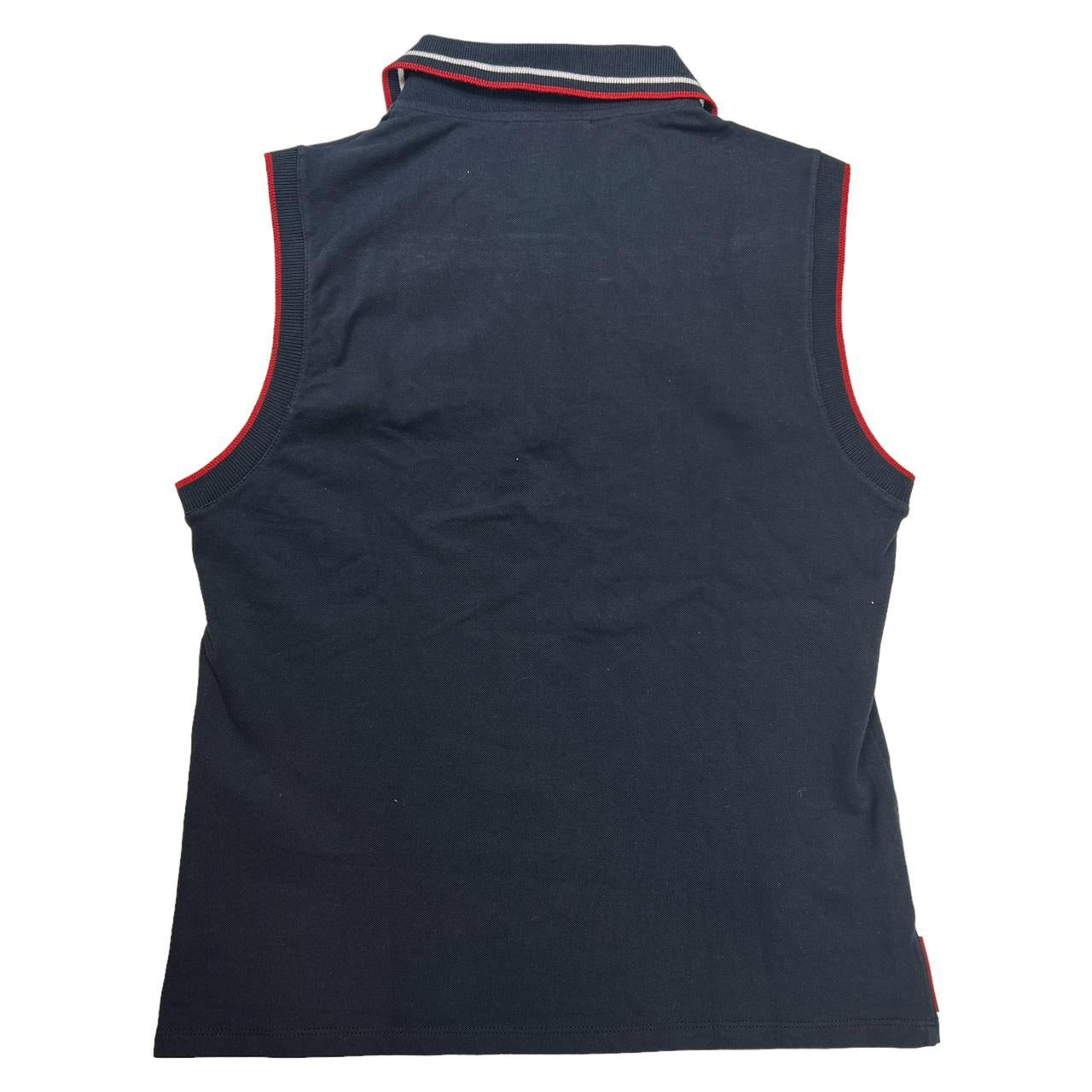 Prada Sport Navy and Red Sleeveless Polo Tank - Outfit Repeater