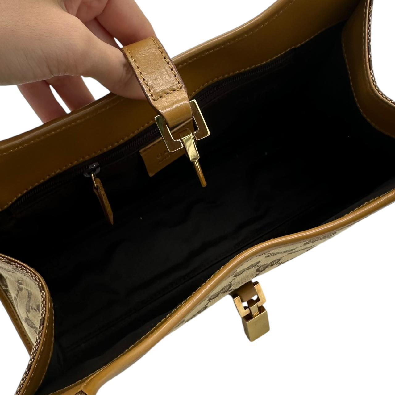 Gucci Mini Jackie Shoulder Bag Tan Monogram Canvas