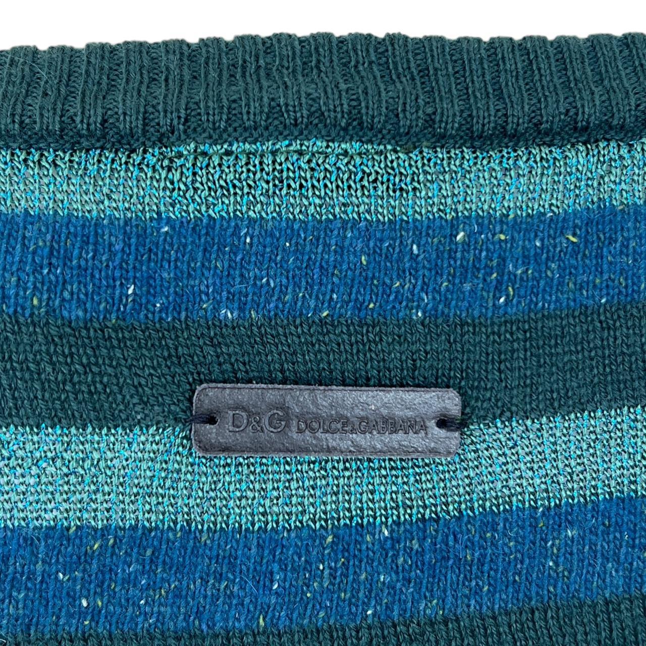 Dolce & Gabbana Blue Striped Knit Top - Outfit Repeater