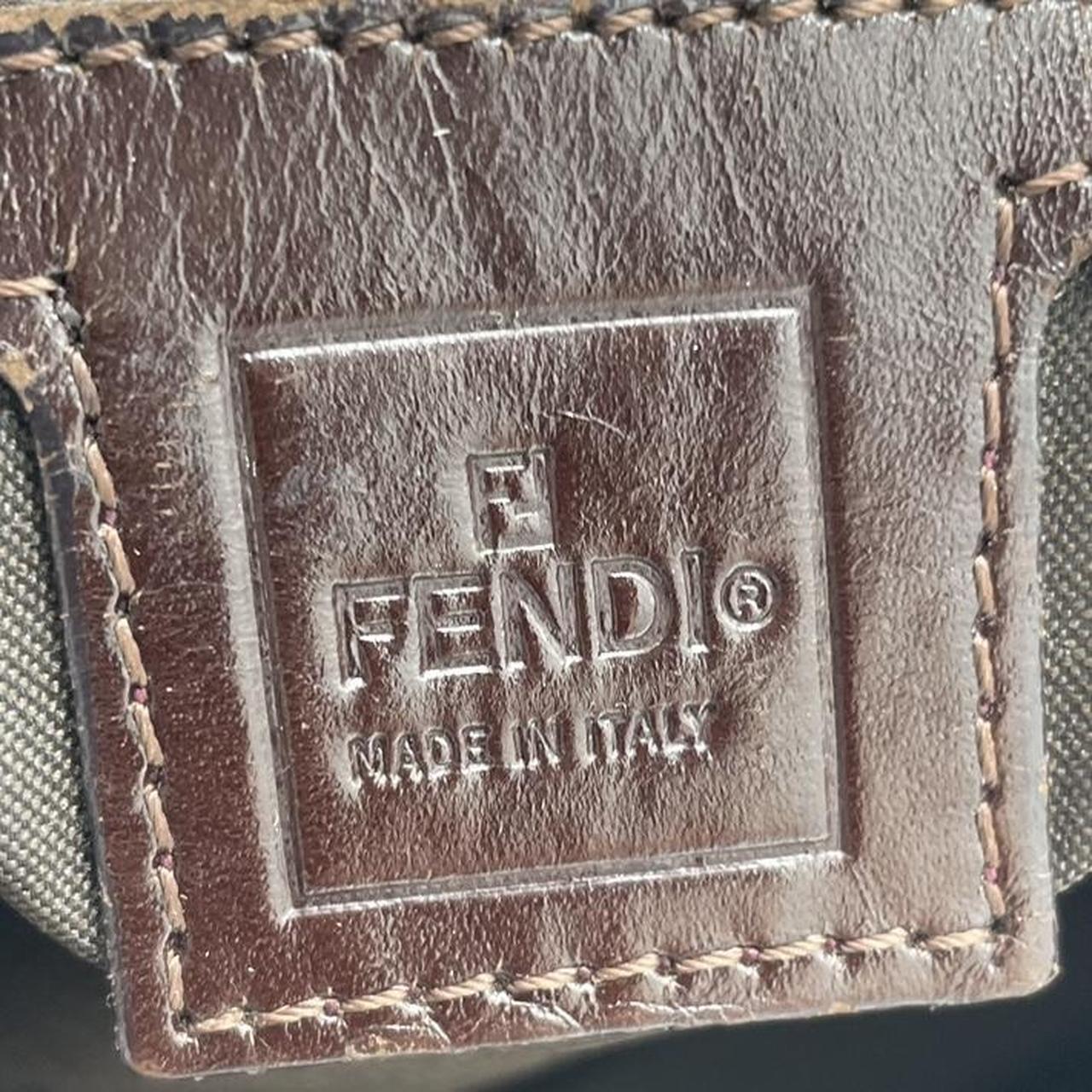 Fendi Zucca Baguette Shoulder Bag Brown Monogram Canvas
