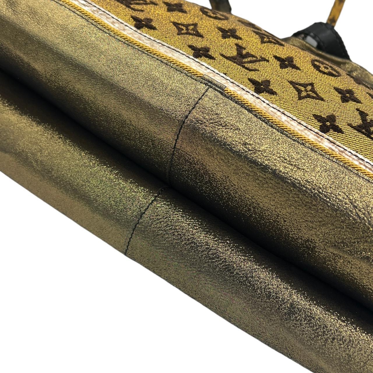 Louis Vuitton Sunbird Metallic Snakeskin and Monogram Canvas Tote Bag - Outfit Repeater