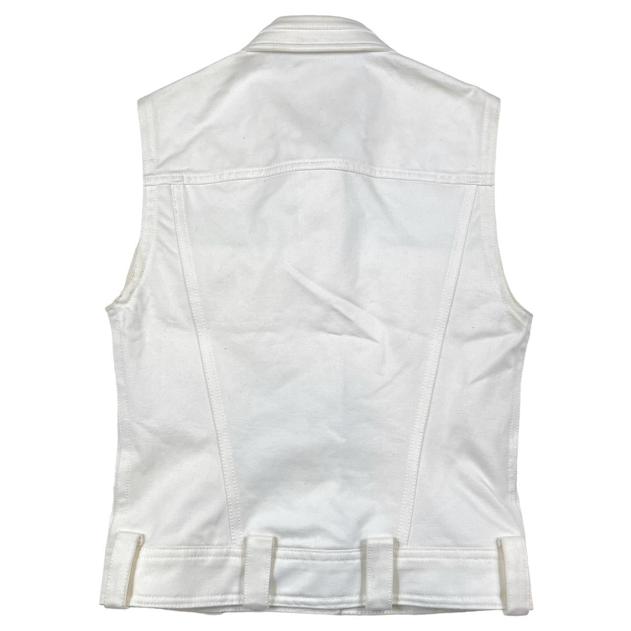 Christian Dior by John Galliano Spring 2006 White Embellished Vest