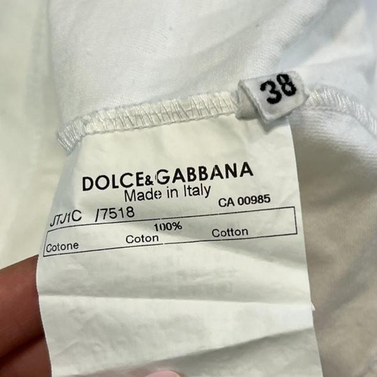 Dolce & Gabbana White and Gold Hollywood Dive Graphic Tank T-Shirt - Outfit Repeater