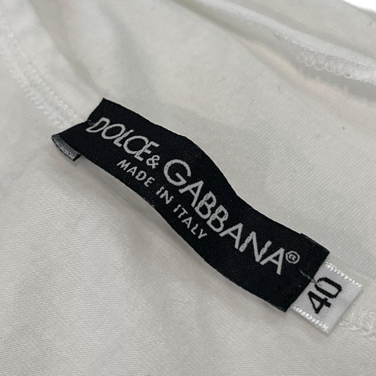 Dolce & Gabbana S/S 2003 Lace Up Side Graphic Tank Top - Outfit Repeater