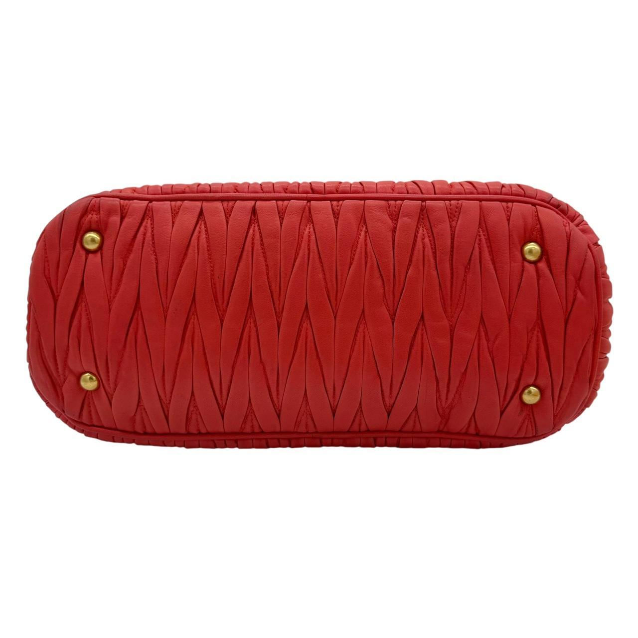 Miu Miu Coral Pink Leather 2-Way Bag