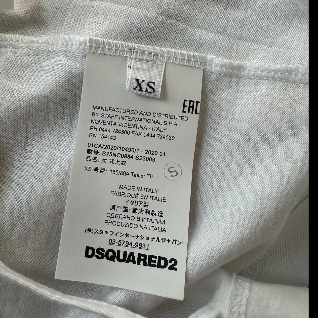 Dsquared2 Deer Logo Graphic Ringer T-Shirt - Outfit Repeater