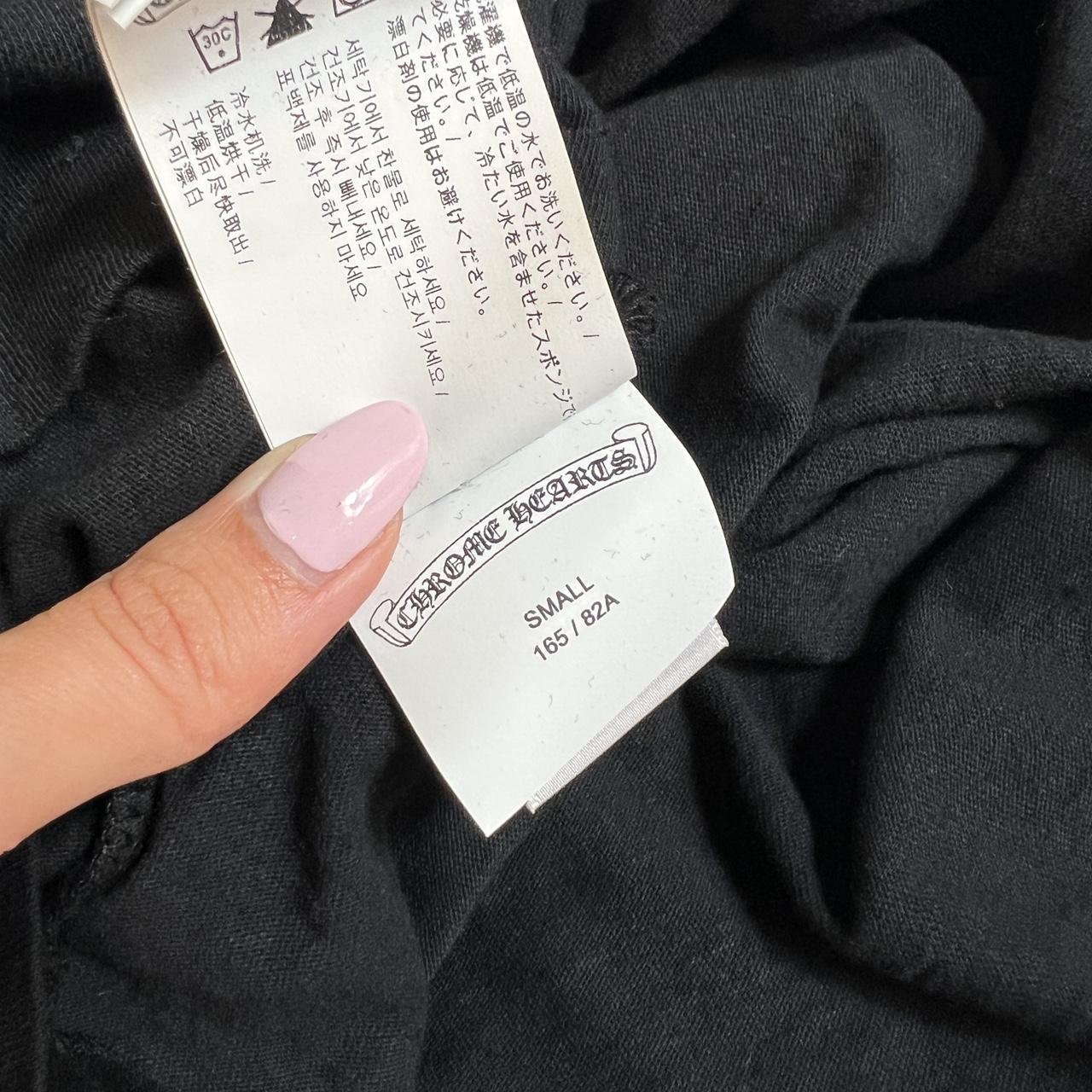 Chrome Hearts Black Embroidered Dagger Logo T-Shirt - Outfit Repeater