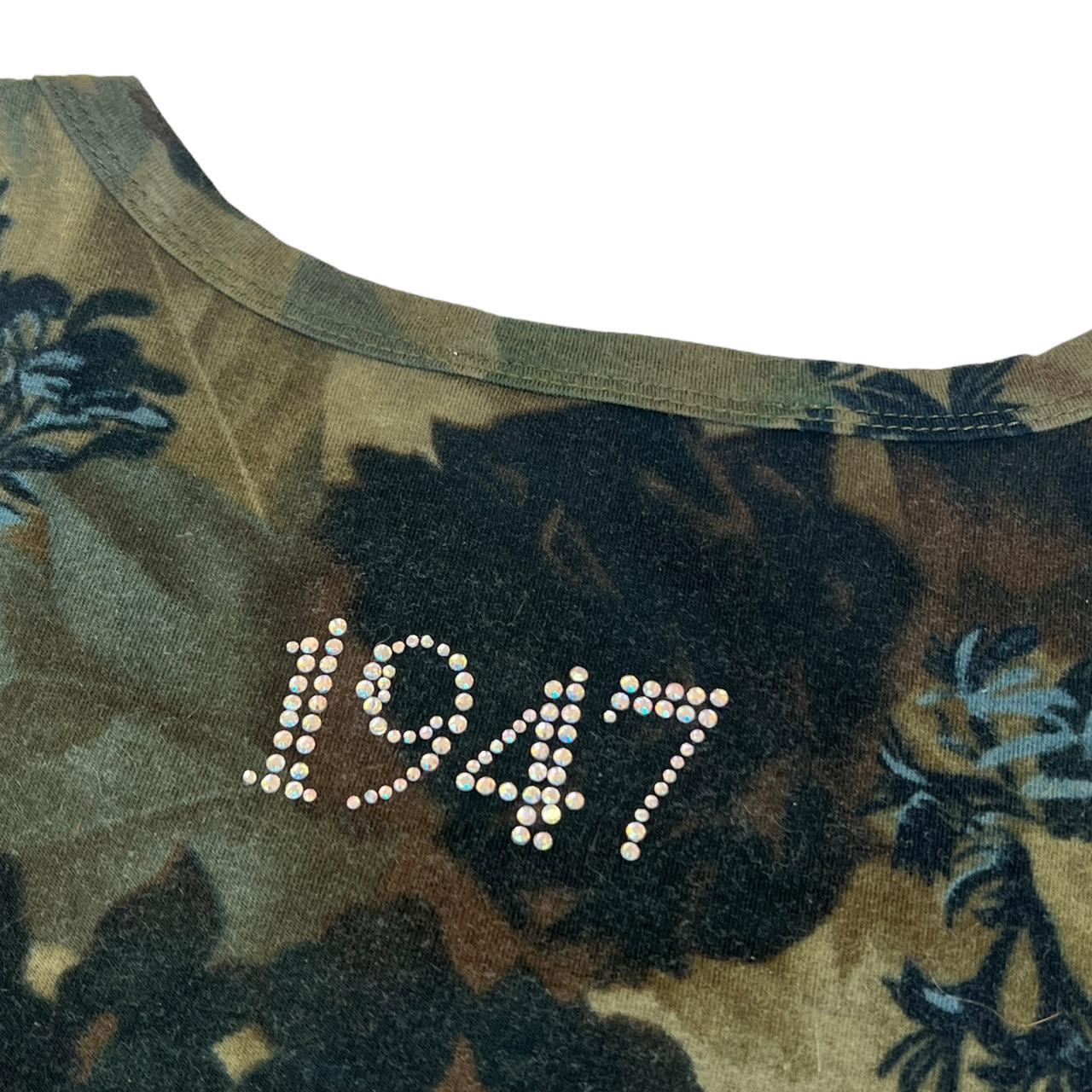 Christian Dior by John Galliano S/S 2005 Camo Print Bedazzled T-Shirt