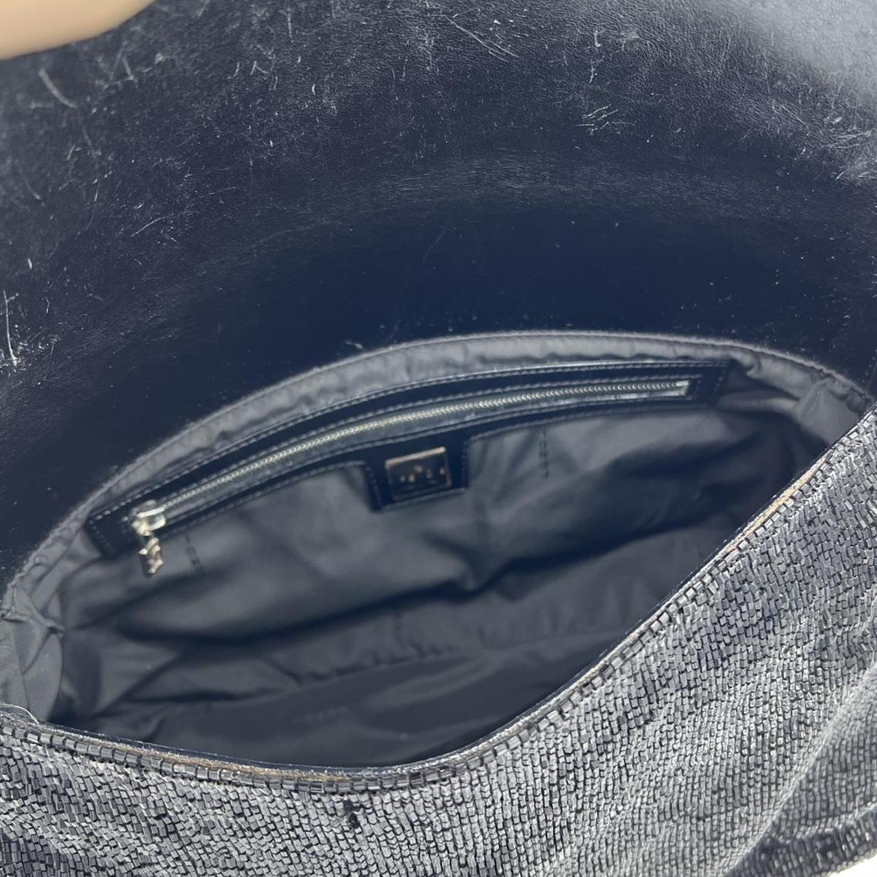 Fendi Black Beaded Mama Baguette Shoulder Bag - Outfit Repeater