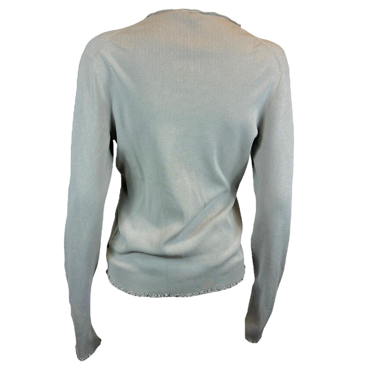 Gucci by Tom Ford Gray Silk Knit Cardigan - Outfit Repeater