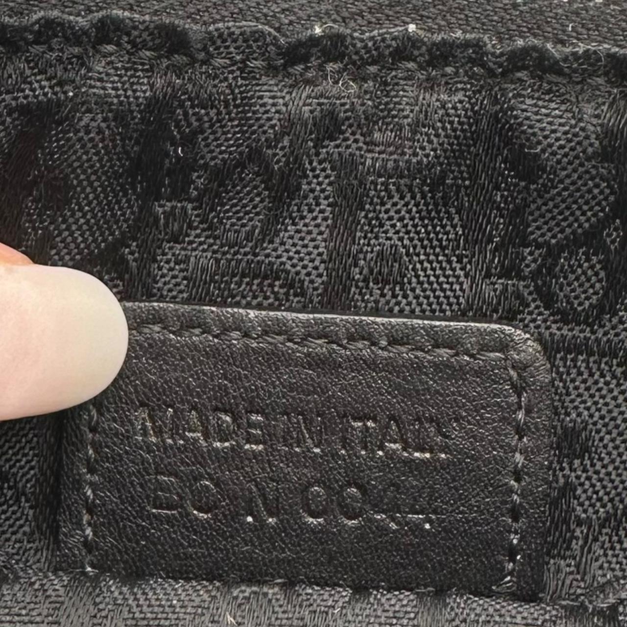 Christian Dior Black Canvas Mini Shoulder Bag