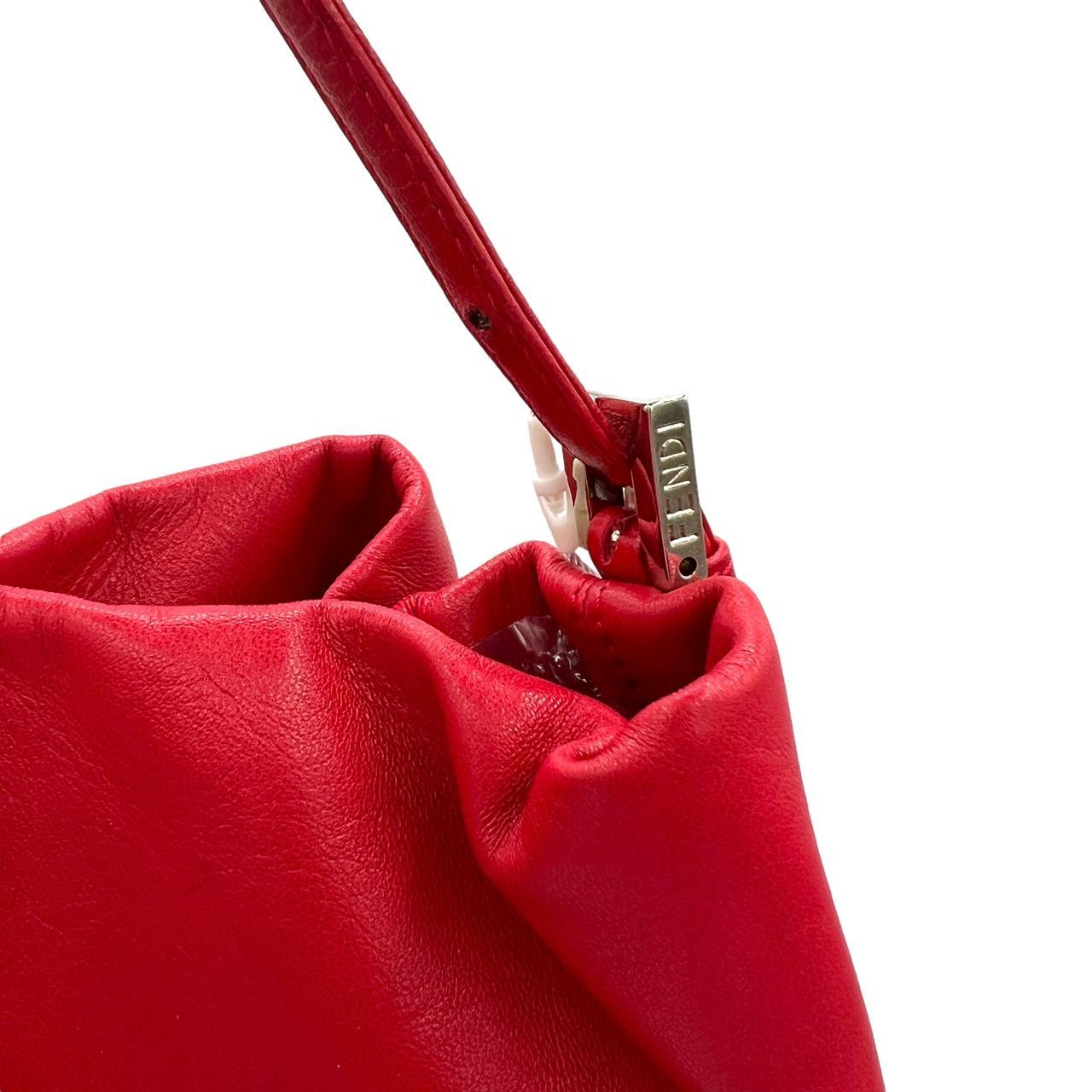 Fendi Red Leather Bucket Bag - Outfit Repeater