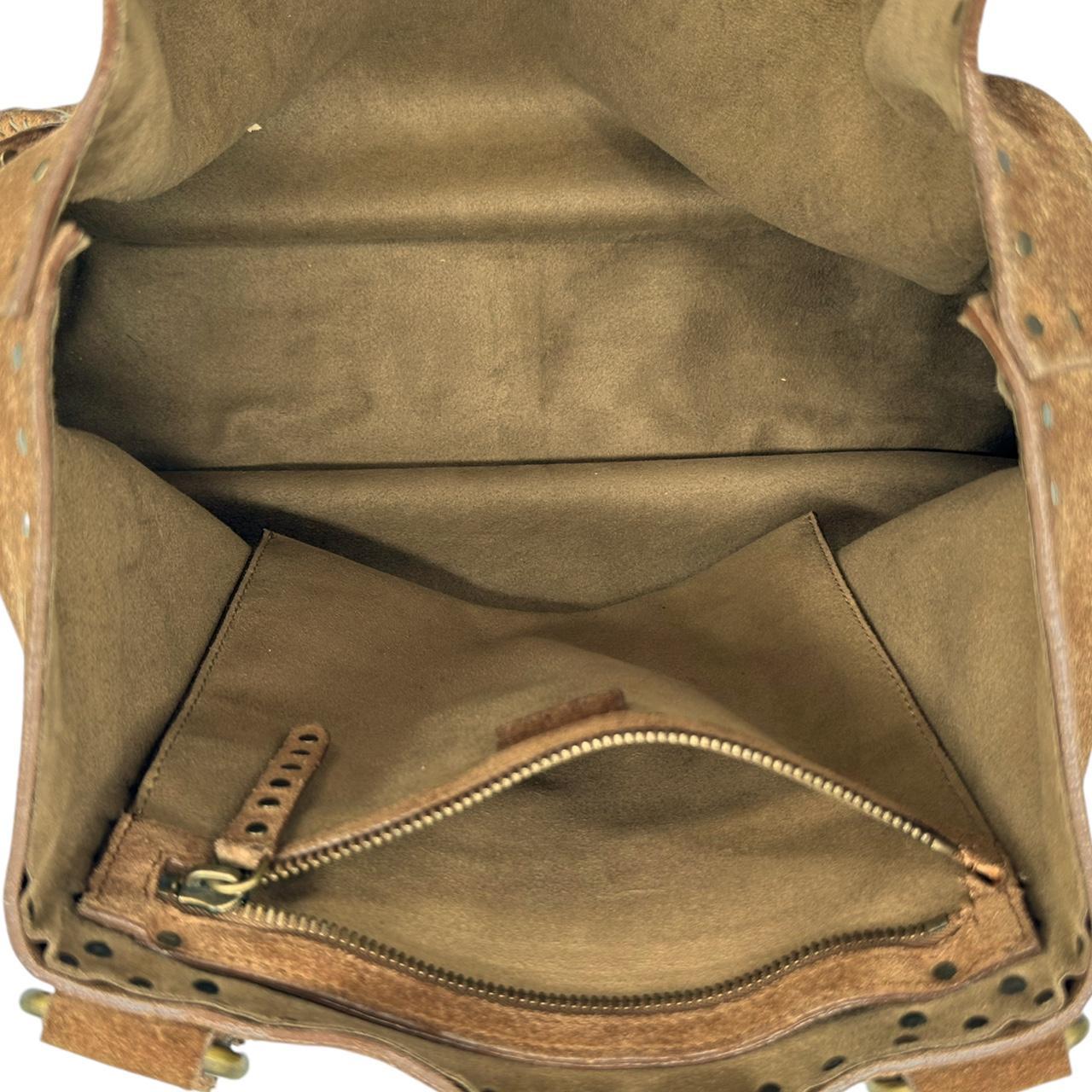 Celine Brown Suede Studded Boogie Tote Bag - Outfit Repeater