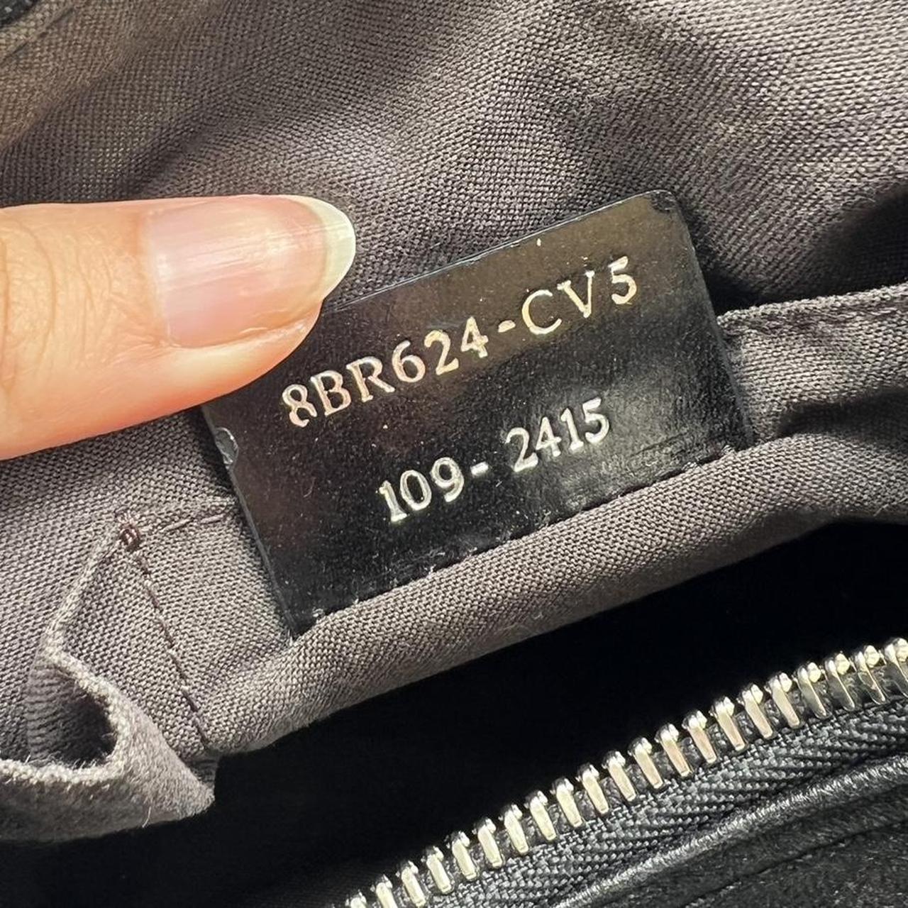 Fendi Black Leather Hobo Bag with Silver Zipper Detail