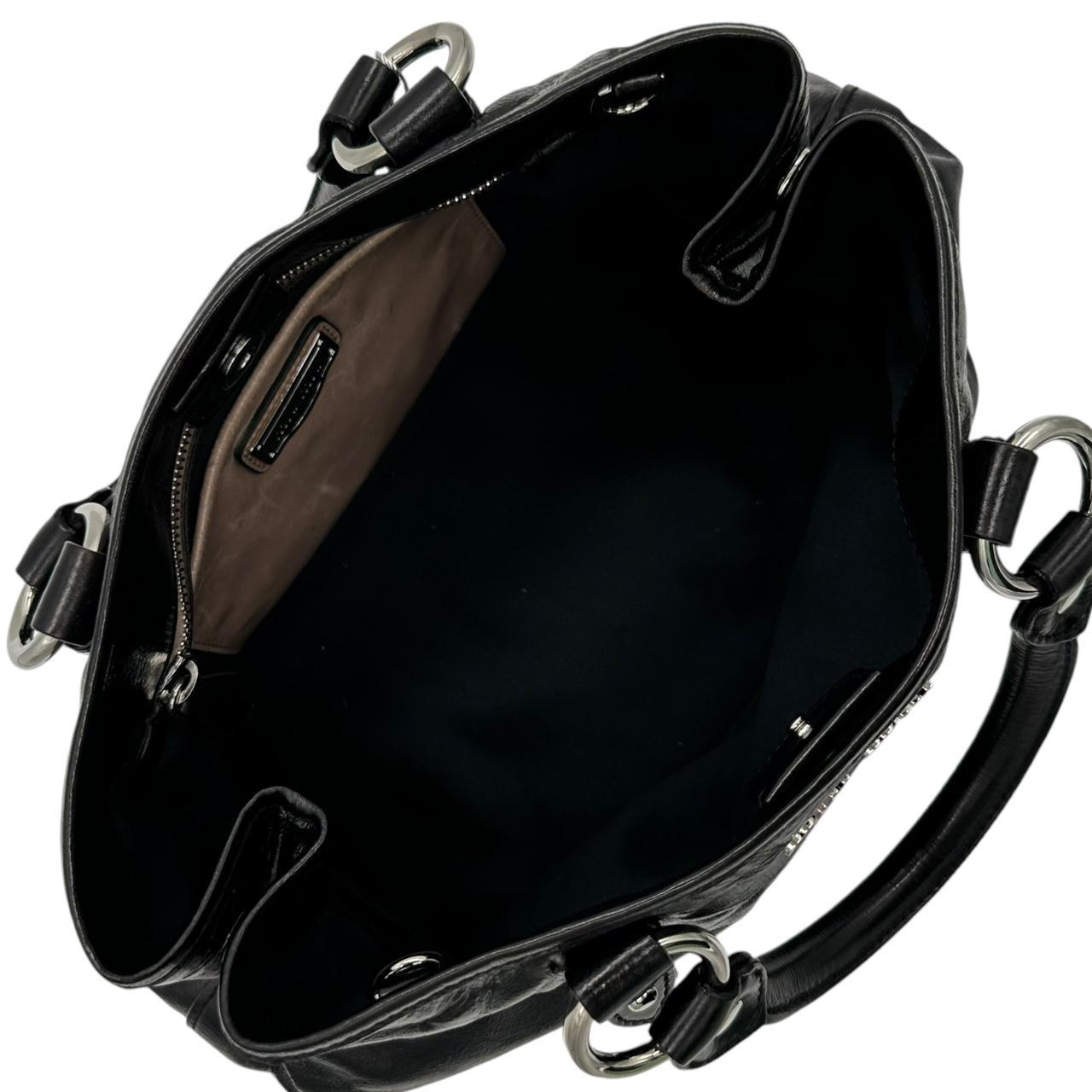 Miu Miu Black Leather Crossbody Shoulder Bag