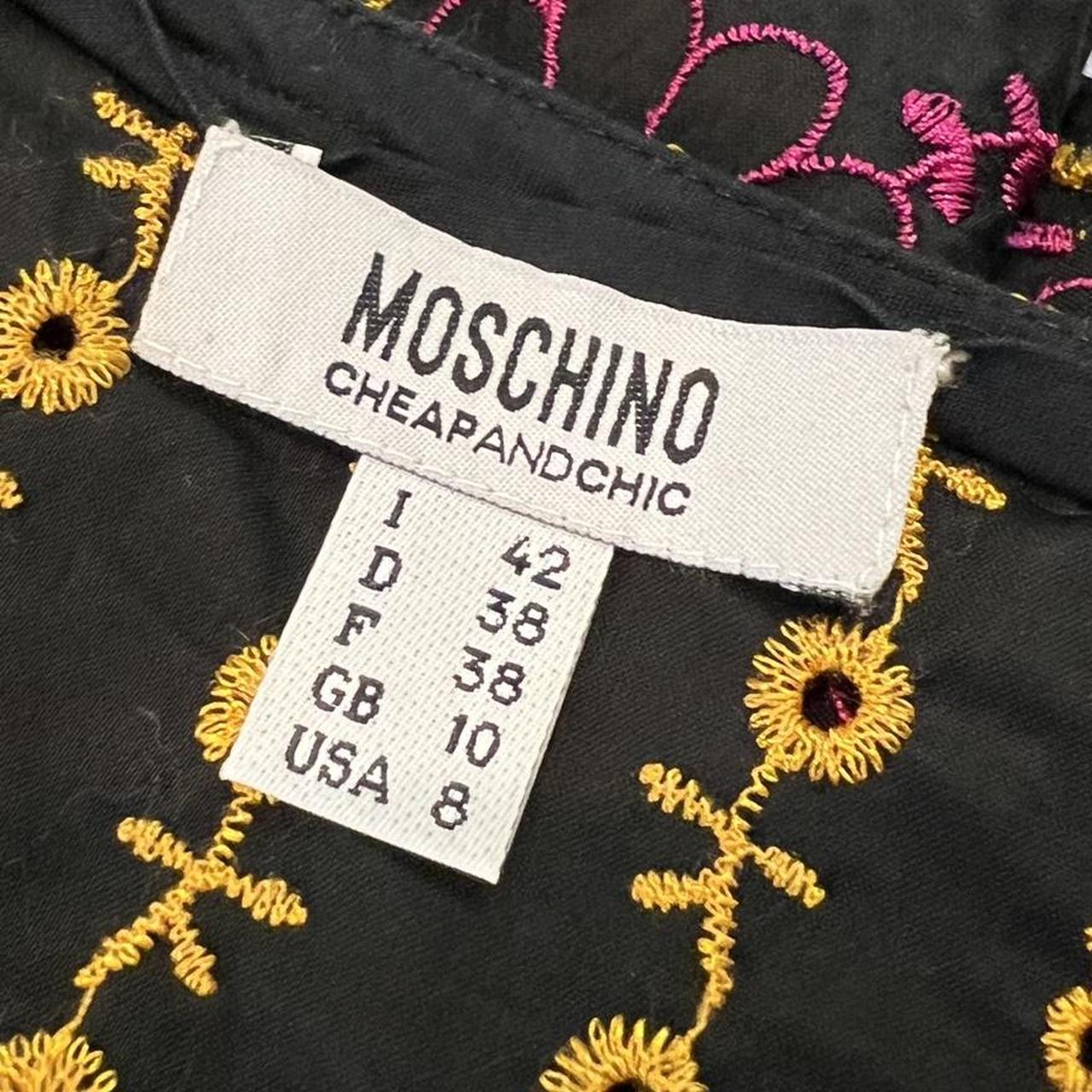 Moschino Cheap and Chic Multicolor Embroidered Long Sleeve Blouse - Outfit Repeater