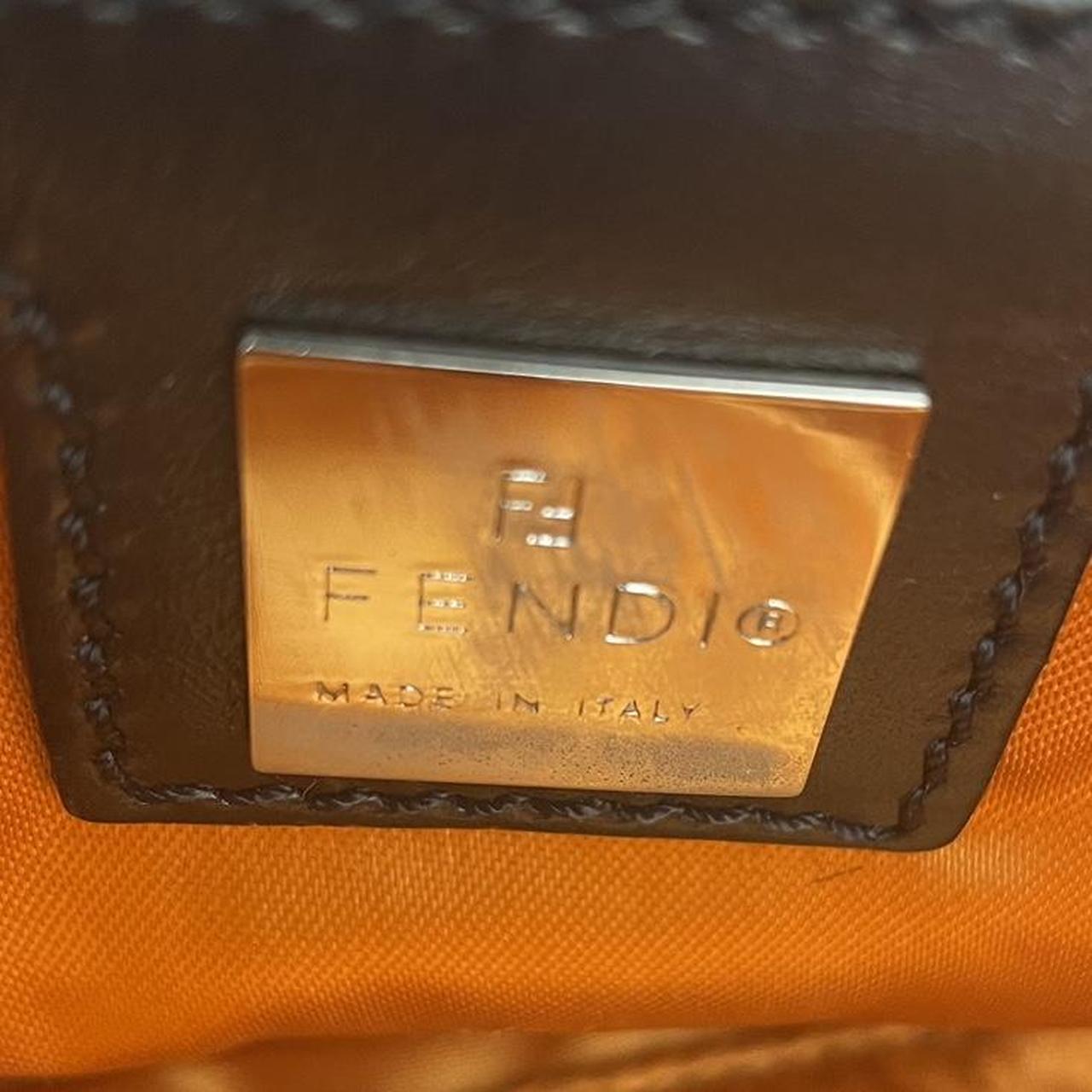 Fendi Black Ponyhair Baguette Shoulder Bag