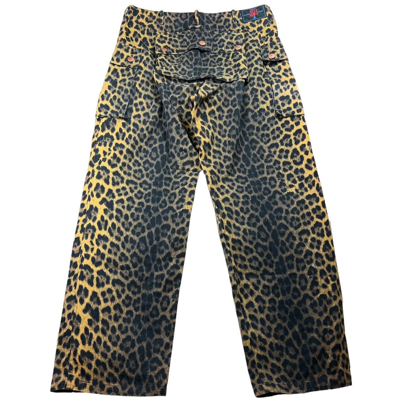 Gaultier Jeans Jean Paul Gaultier Leopard Cargo Style Wide Leg Pants