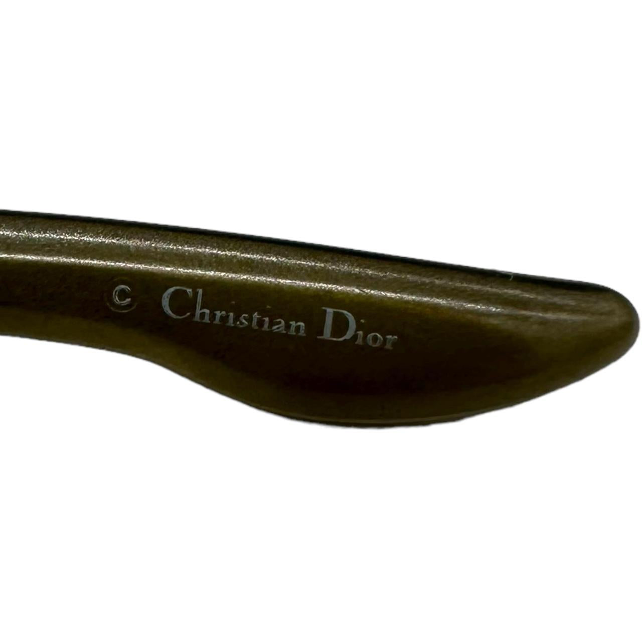 Dior Night 4 Khaki Green Rectangle Sunglasses - Outfit Repeater