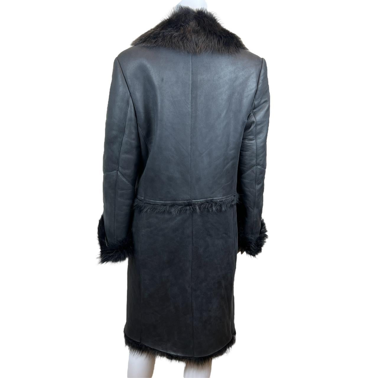 Gucci by Tom Ford F/W 1997 Leather and Fur Coat - Outfit Repeater