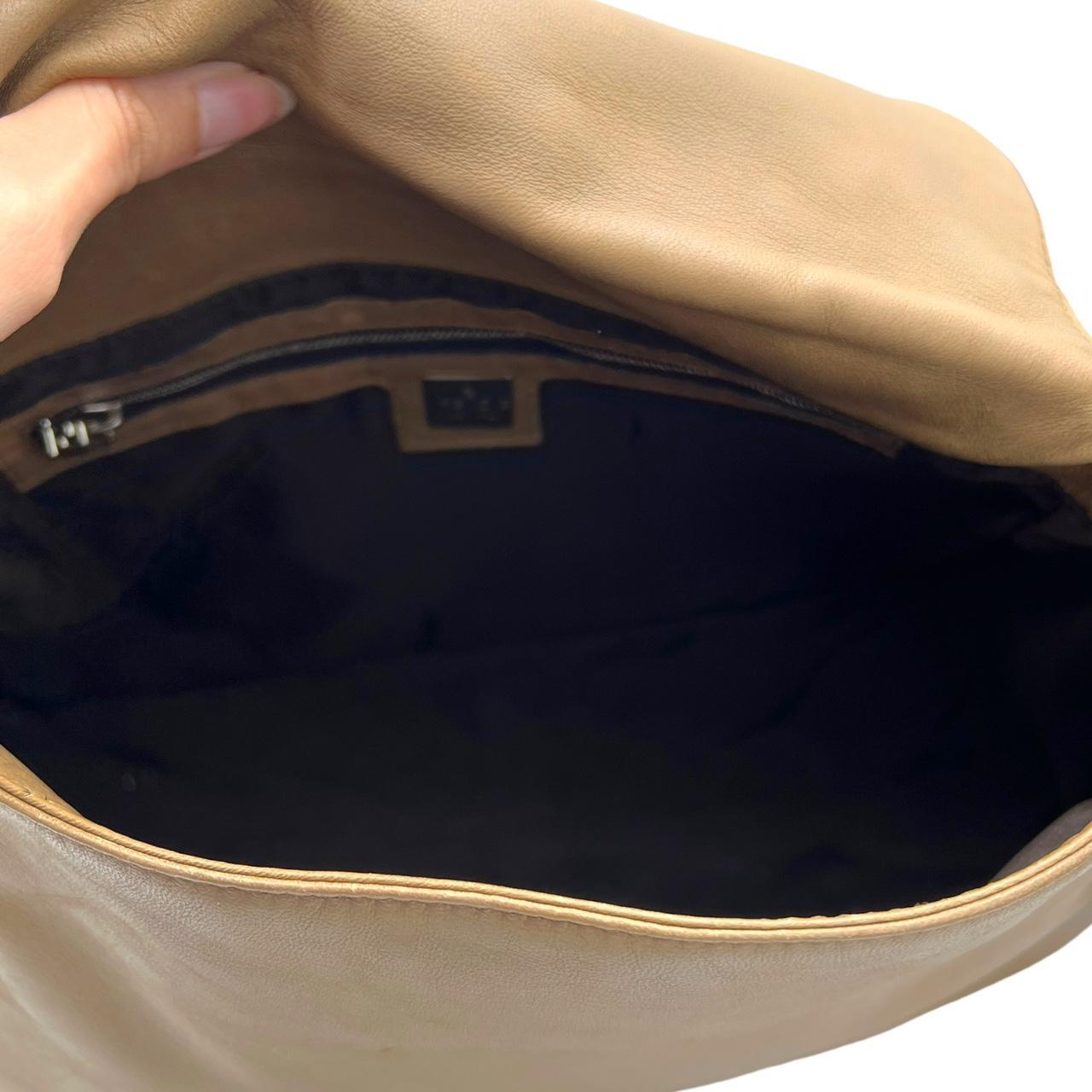 Fendi Brown Leather Mama Baguette Shoulder Bag