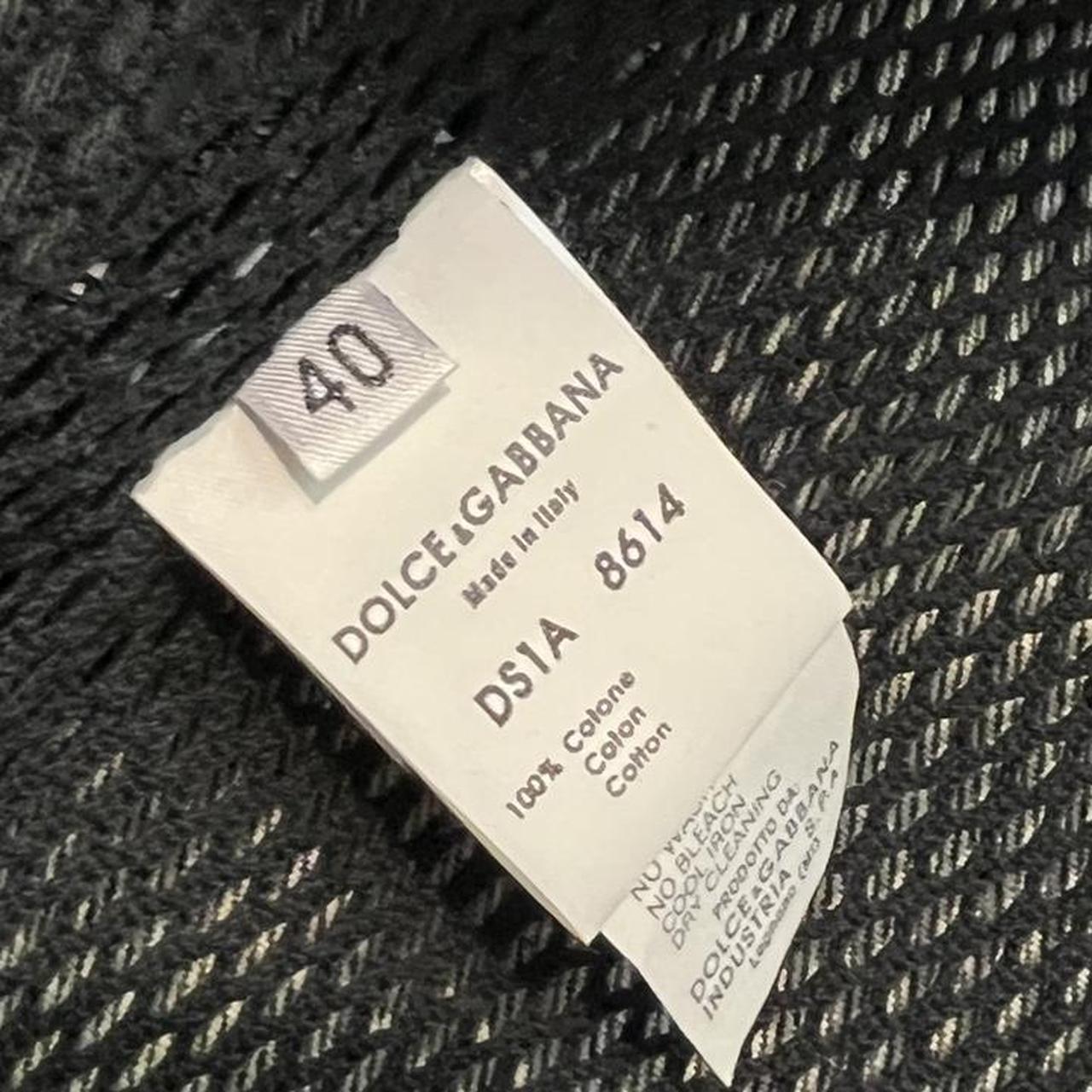 Dolce & Gabbana Dark Denim Cropped Bomber Jacket - Outfit Repeater