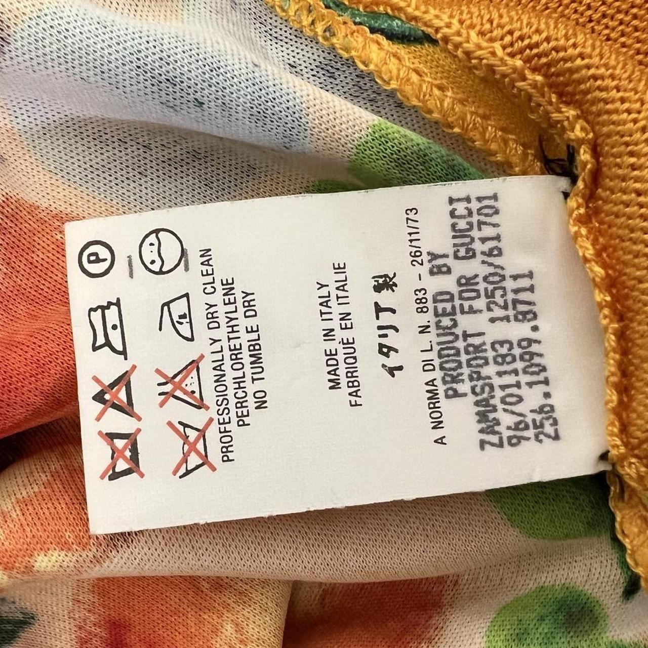 Gucci by Tom Ford S/S 1996 Fruit Print Silk T-Shirt