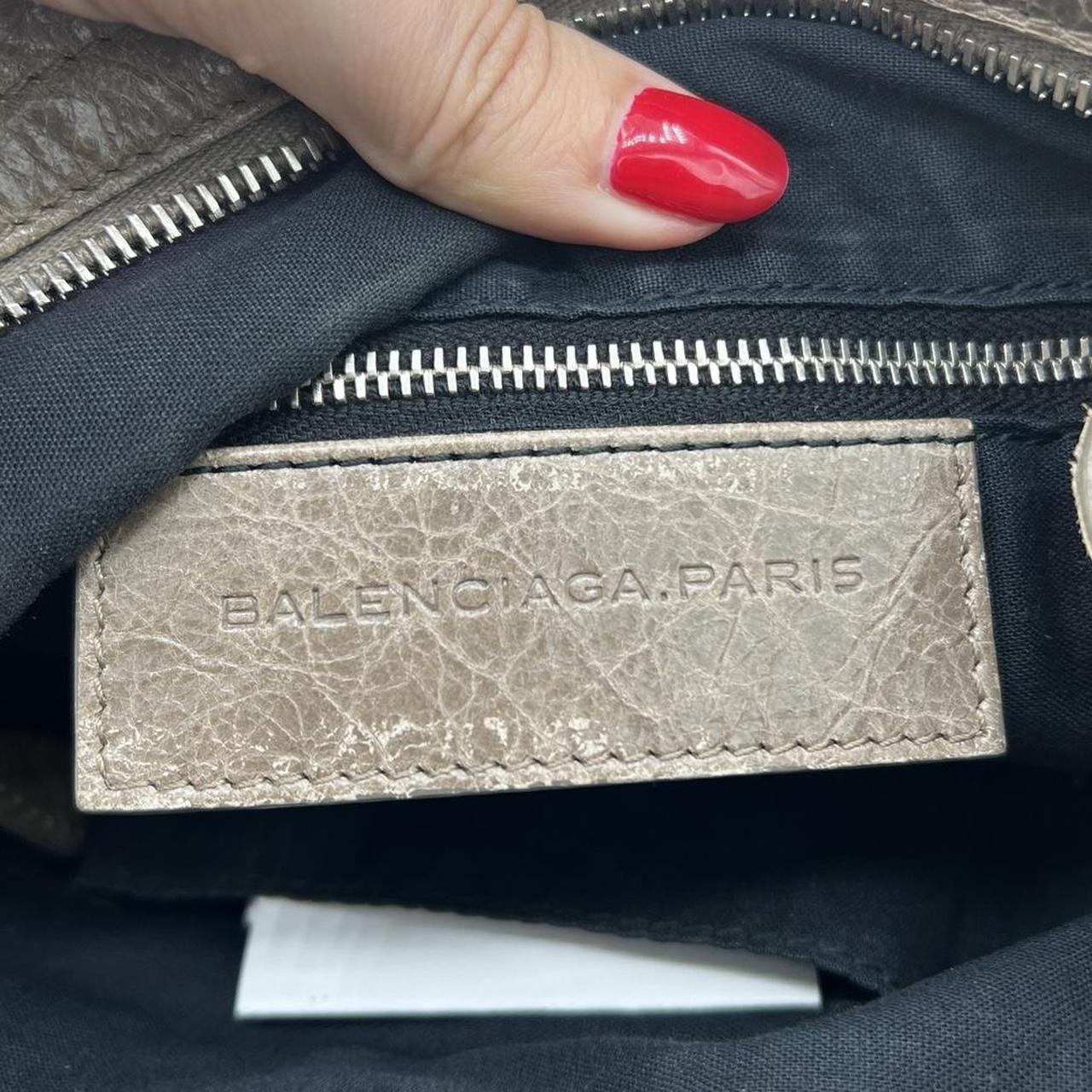 Balenciaga Gray Leather City Bag